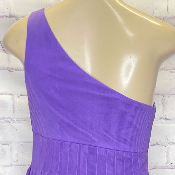 Sue Wong Purple Embellished One Shoulder Knee Length dress size 6 - Picture 3 of 9